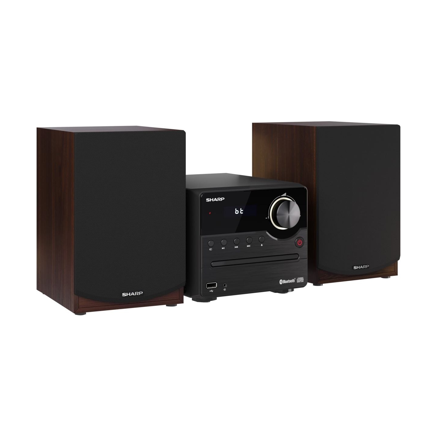 Sharp XL-B512(BR) Hi-Fi Micro System, CD/FM/USB/Bluetooth v5.0, 45W, Brown | Sharp | Hi-Fi Micro System | XL-B512(BR) | Brown | 