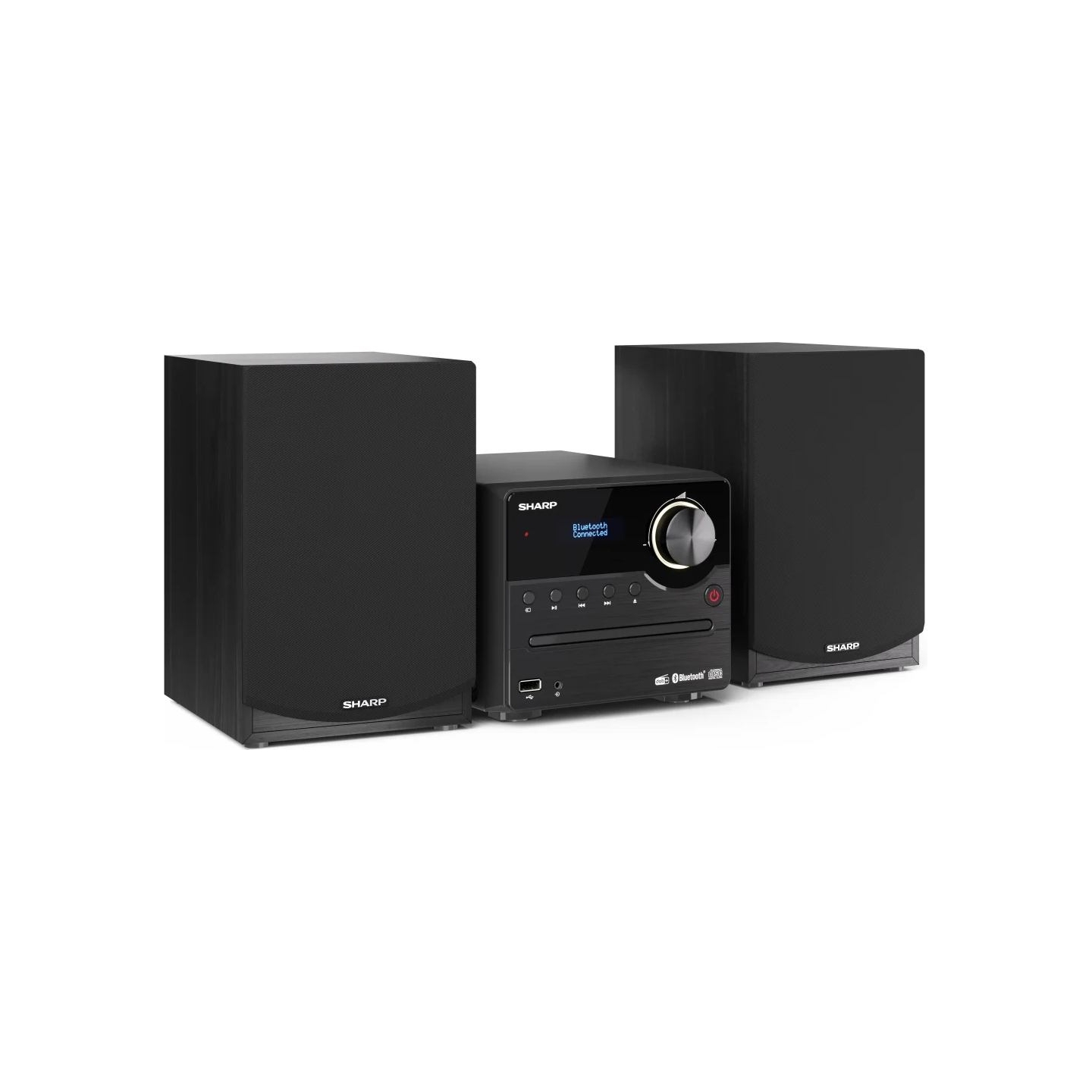Sharp XL-B517D(BK) Hi-Fi Micro System, CD/FM/USB/Bluetooth v5.0, Aux-in, 45W, Black | Sharp | Hi-Fi Micro System | XL-B517D(BK) 