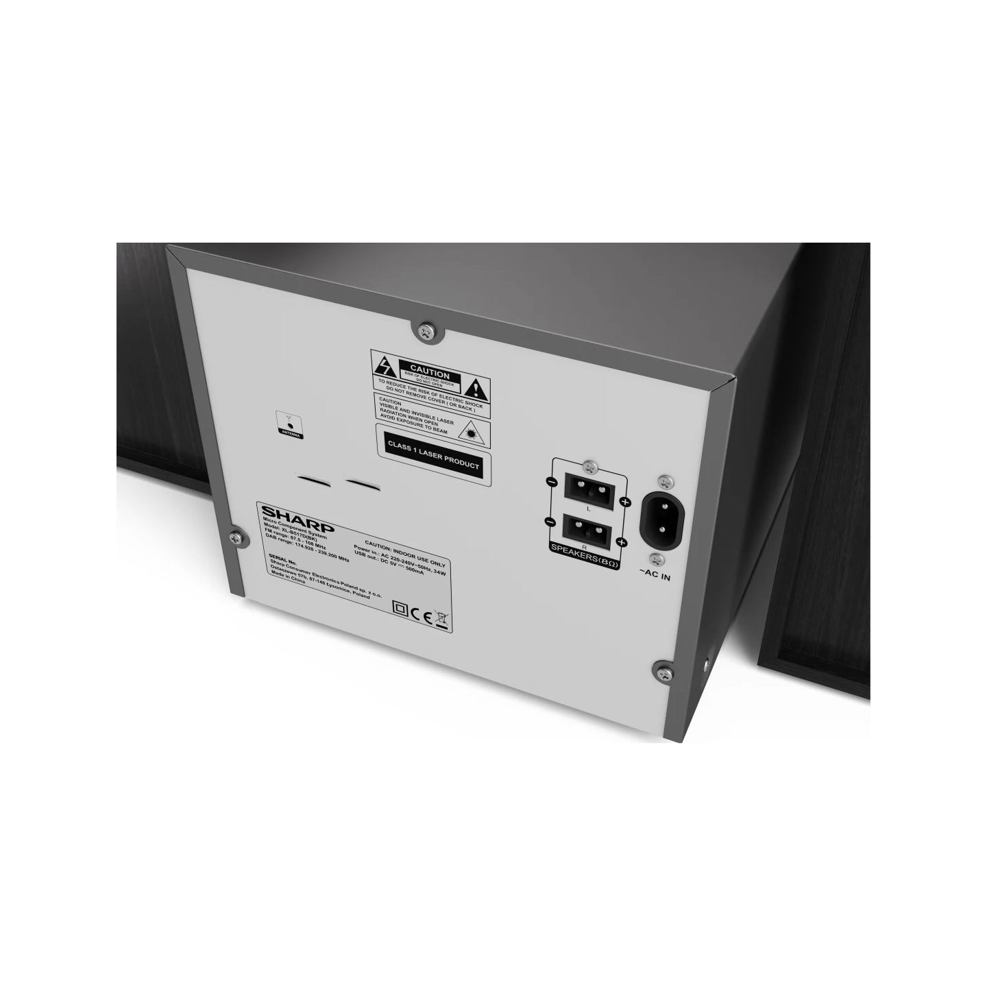 Sharp XL-B517D(BK) Hi-Fi Micro System, CD/FM/USB/Bluetooth v5.0, Aux-in, 45W, Black | Sharp | Hi-Fi Micro System | XL-B517D(BK) 