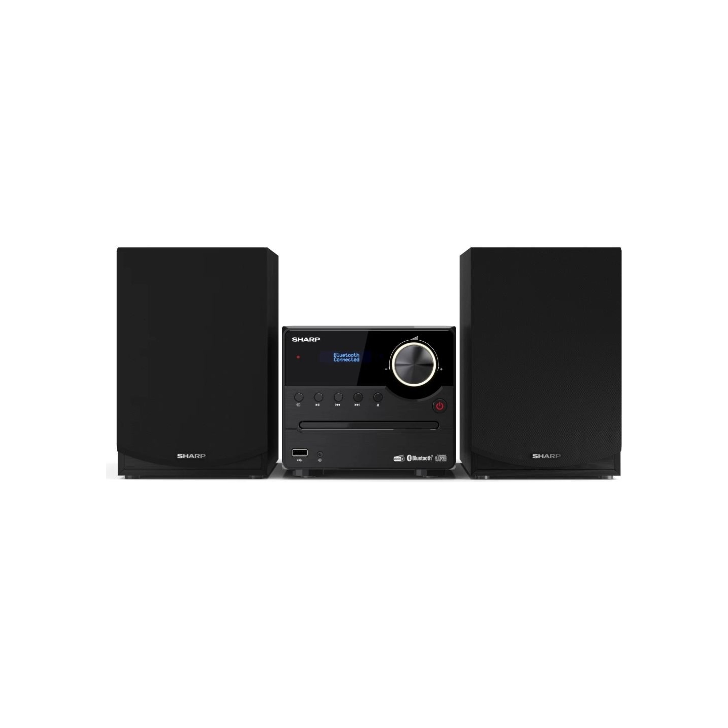 Sharp XL-B517D(BK) Hi-Fi Micro System, CD/FM/USB/Bluetooth v5.0, Aux-in, 45W, Black | Sharp | Hi-Fi Micro System | XL-B517D(BK) 