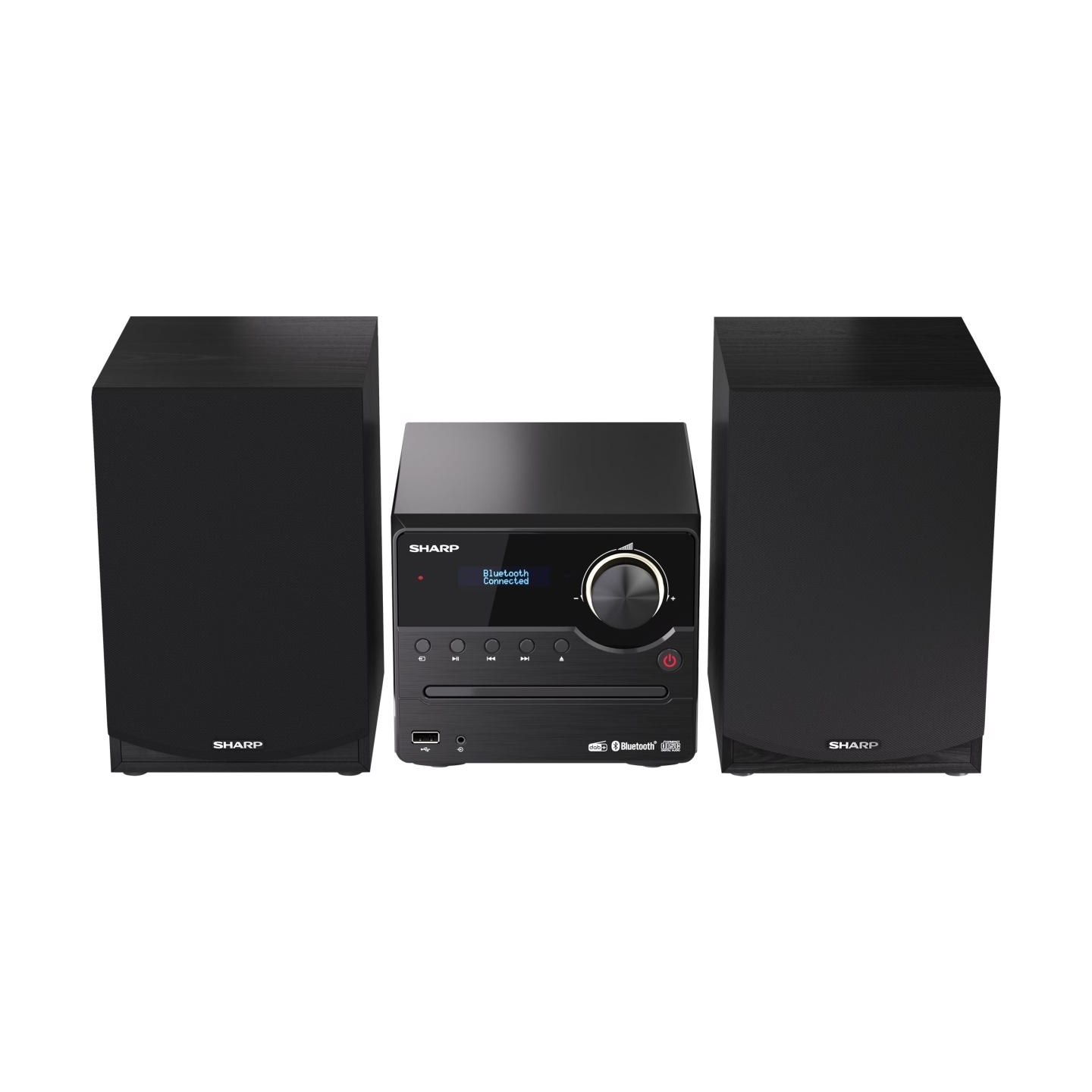 Sharp XL-B517D(BK) Hi-Fi Micro System, CD/FM/USB/Bluetooth v5.0, Aux-in, 45W, Black | Sharp | Hi-Fi Micro System | XL-B517D(BK) 