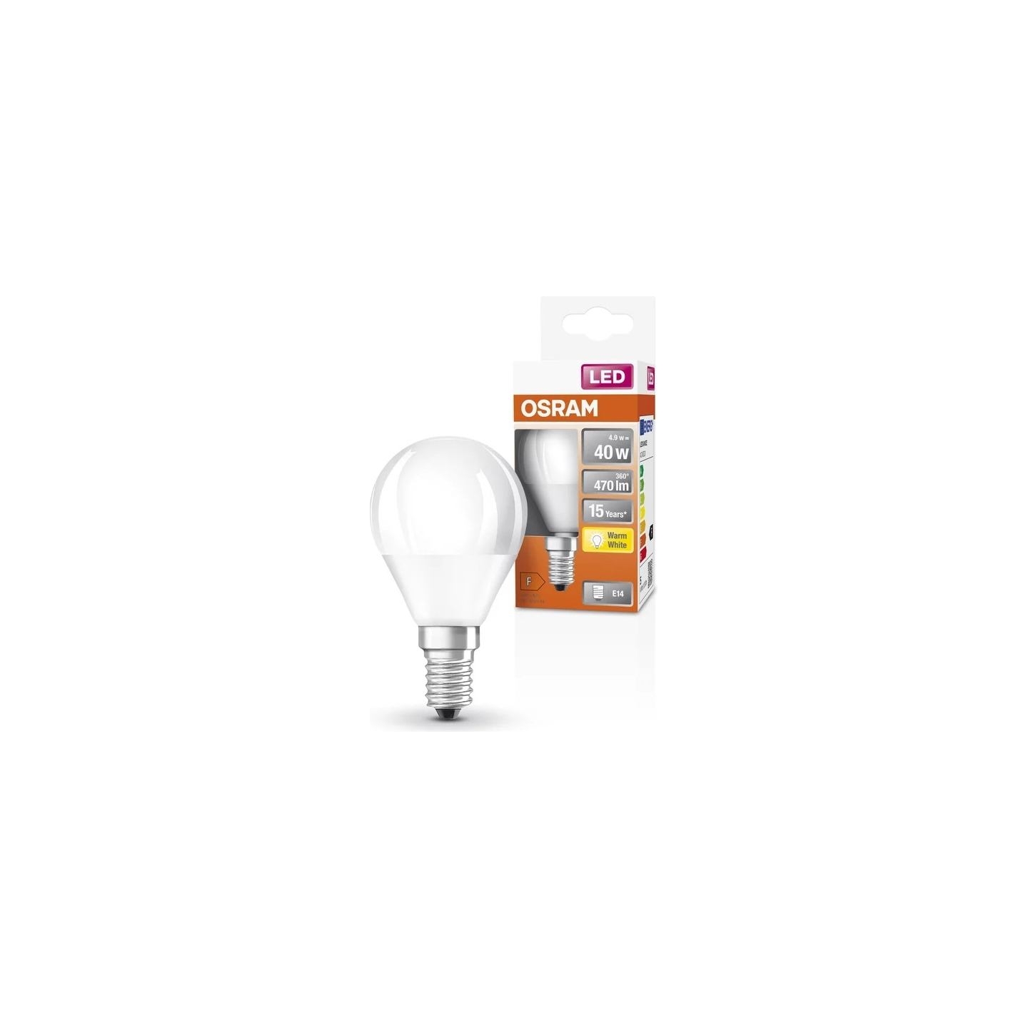 Osram Parathom Classic P LED | E14 | 4.9 W | Warm White