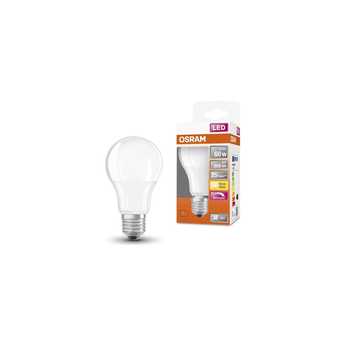 Osram Parathom Classic LED | E27 | 8.8 W | Warm White