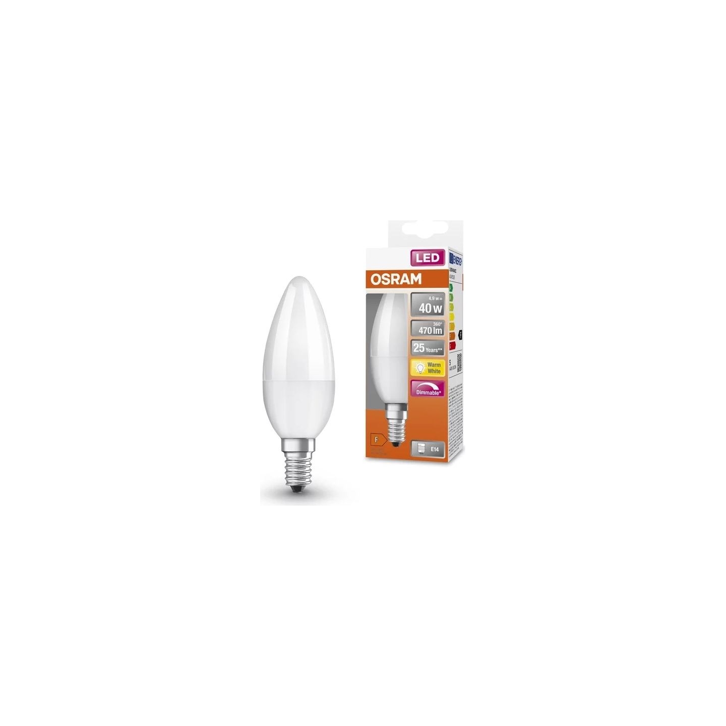 Osram Parathom Classic LED | E14 | 4.9 W | Warm White