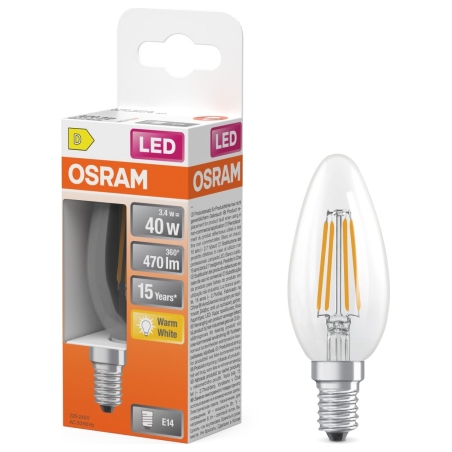 Osram Parathom Classic Filament | E14 | 3.4 W | Warm White