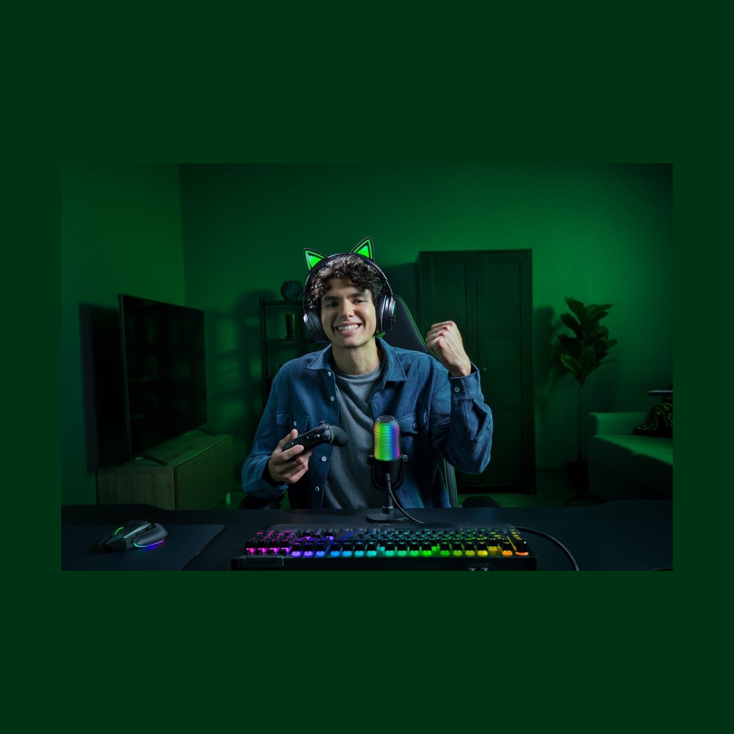 Razer | Headset | Kraken Kitty V3 Pro | Bluetooth | Over-Ear | Black