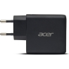 Acer 67W PD GaN Charger, 2 x USB C and 1 x USB A, EU Plug, 100W USB C cable, Retail Pack