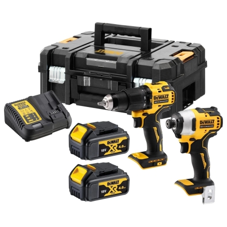 Dewalt | 18V XR Brushless Twin Kit - 2 X 4Ah | DCK2062M2T-QW