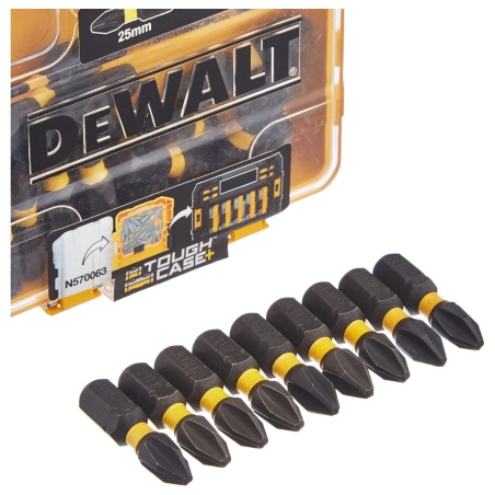 Dewalt DT70555T-QZ Extreme FLEXTORQ 25pc Set PH2 25mm in Small Bulk Storage Case
