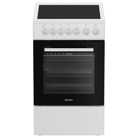 Indesit Cooker | IS5V5GSW/P | Hob type Ceramic | Oven type  Electric | White | Width 50 cm | Depth 60 cm | 55 L