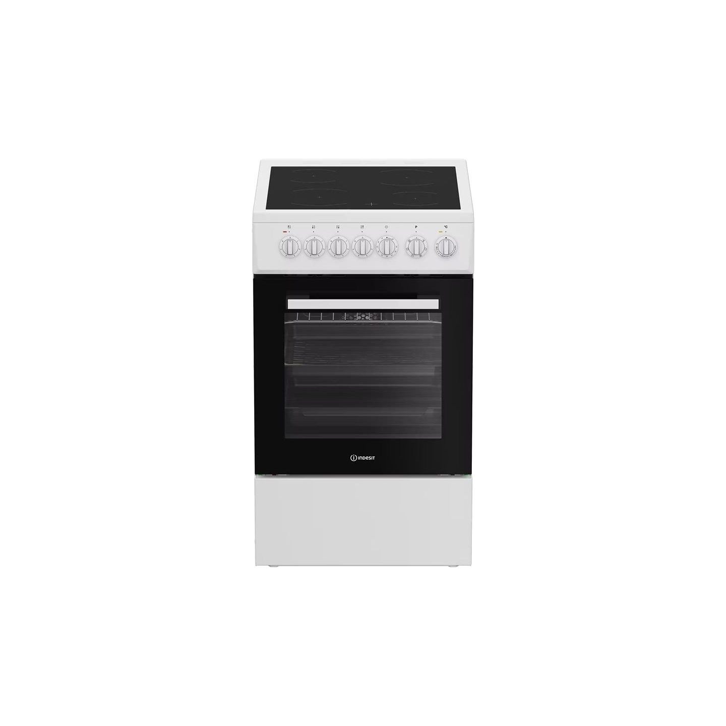 Indesit Cooker | IS5V5GSW/P | Hob type Ceramic | Oven type  Electric | White | Width 50 cm | Depth 60 cm | 55 L