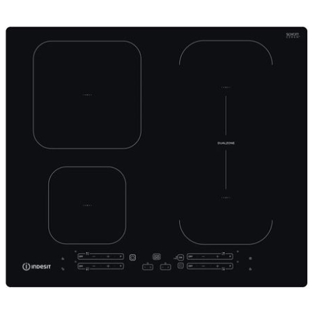 Indesit | Hob | IB 65B60 NE | Induction | Number of burners/cooking zones 4 | Touch | Timer | Black