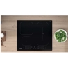 Indesit | Hob | IB 65B60 NE | Induction | Number of burners/cooking zones 4 | Touch | Timer | Black