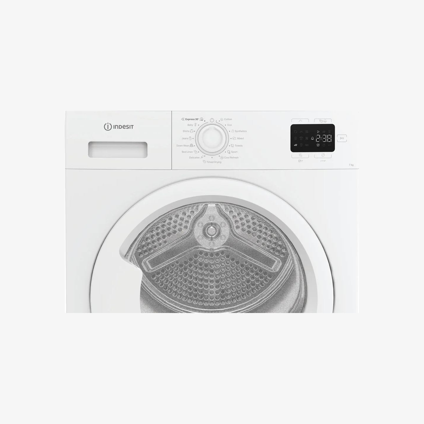 Indesit Dryer Machine | C YSD 72D WW EE | Energy efficiency class E | Front loading | 7 kg | Heat pump | Digital | Depth 54.5 cm