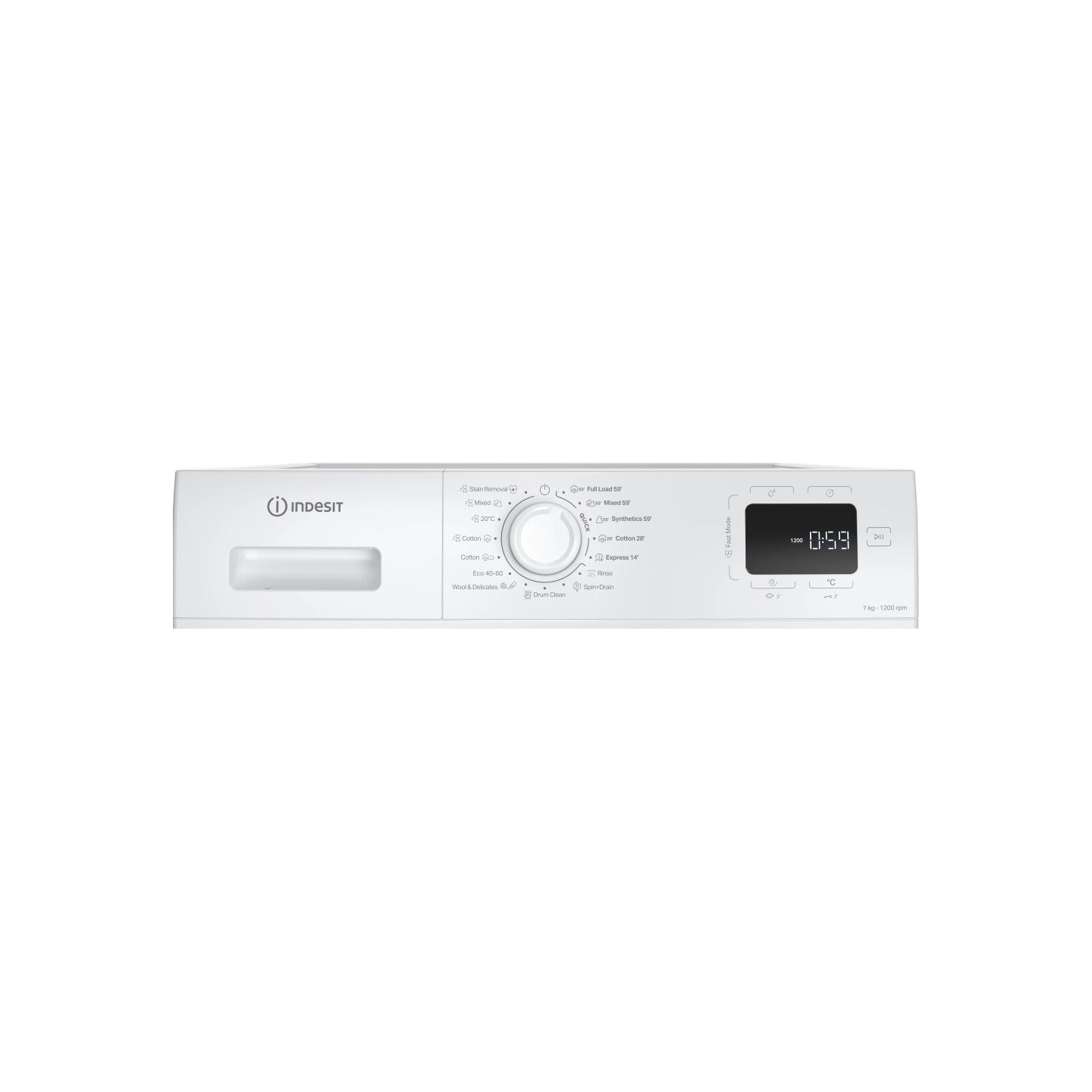 Indesit Washing machine | IM 762 MY TIME EE | Energy efficiency class A | Front loading | Washing capacity 7 kg | 1200 RPM | Dep