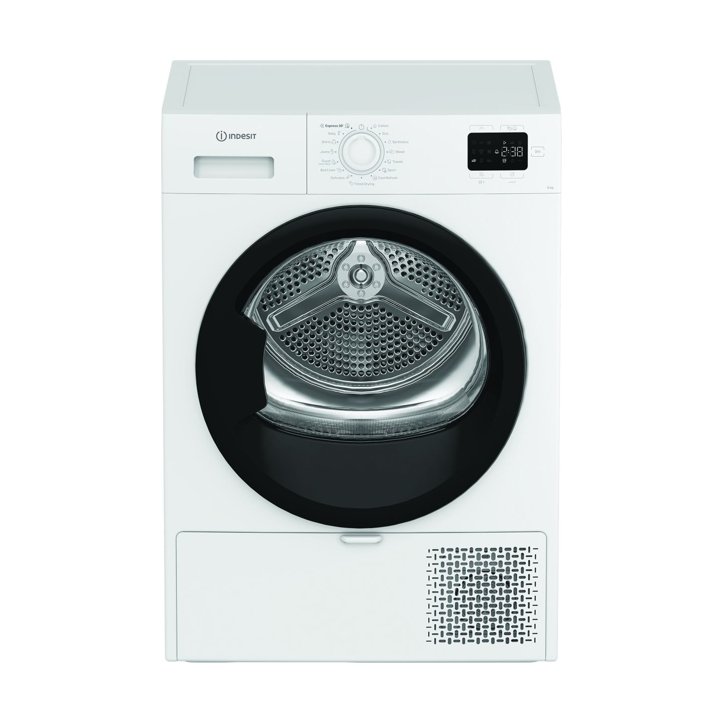Indesit Dryer Machine | C YD 92D WB EE | Energy efficiency class E | Front loading | 9 kg | Digital | Depth 60.7 cm | White
