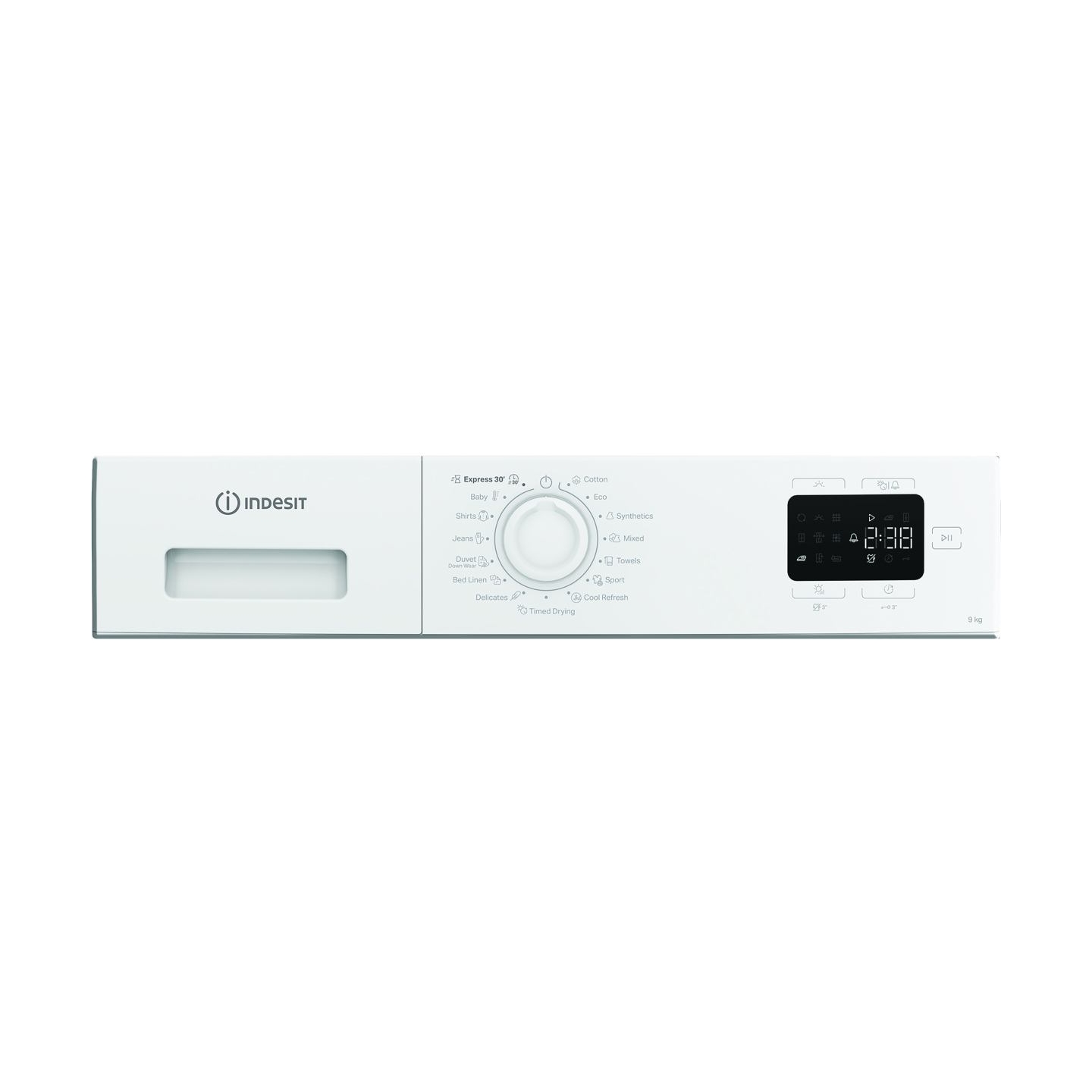Indesit Dryer Machine | C YD 92D WB EE | Energy efficiency class E | Front loading | 9 kg | Digital | Depth 60.7 cm | White