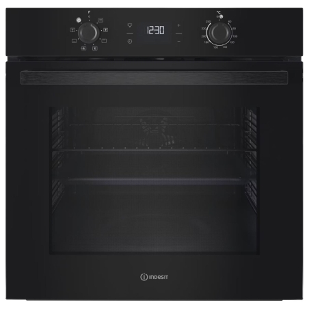 Indesit Oven | IO K55C B | 71 L | Electric | Catalytic | Electronic | Height 59.5 cm | Width 59.5 cm | Black
