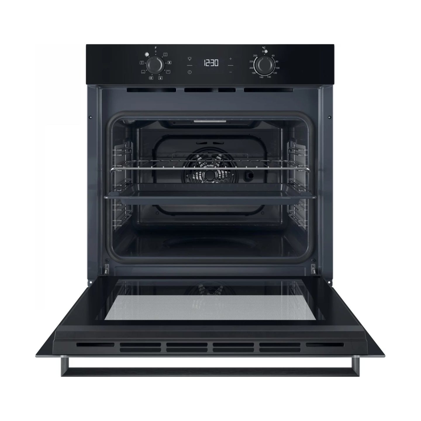 Indesit Oven | IO K55C B | 71 L | Electric | Catalytic | Electronic | Height 59.5 cm | Width 59.5 cm | Black