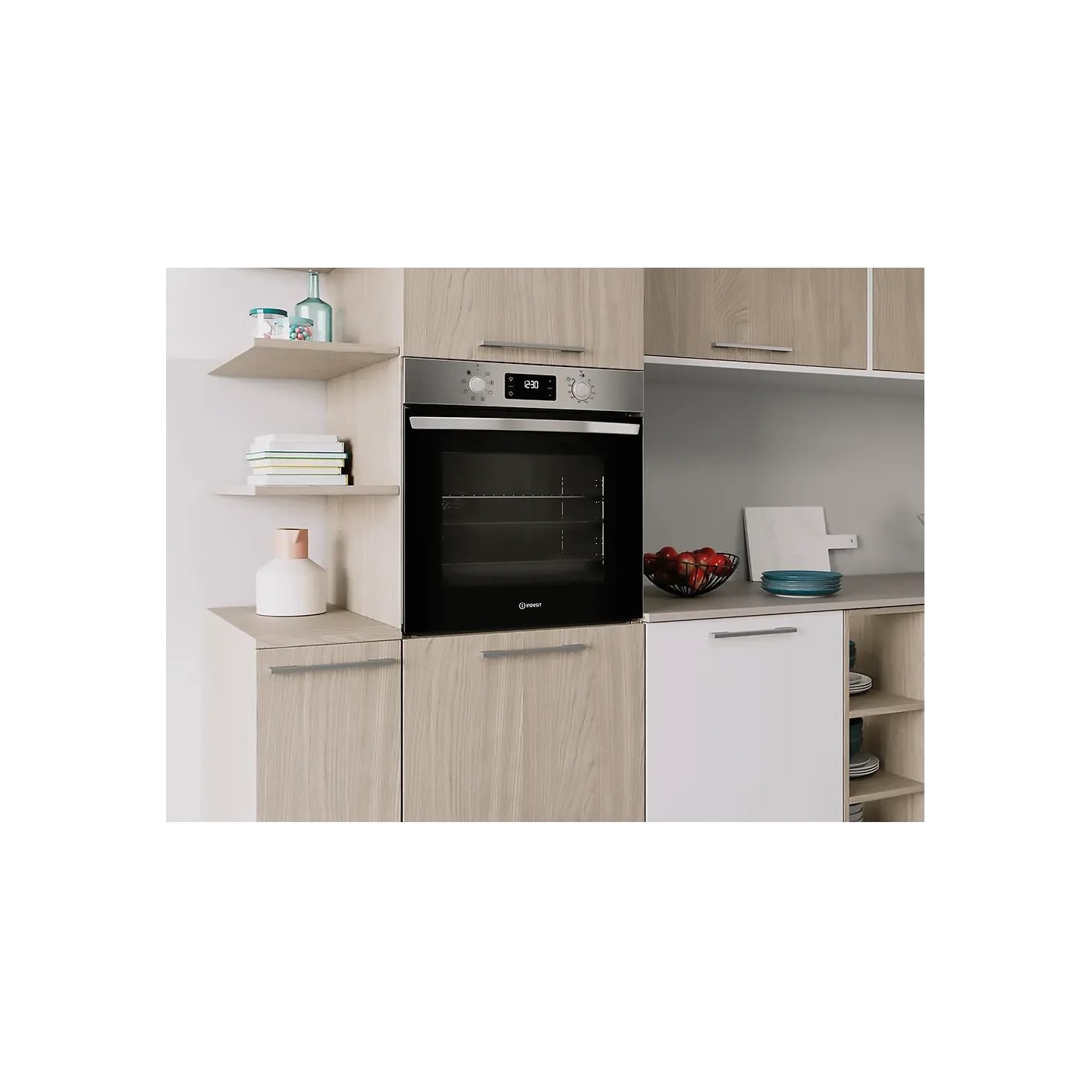 Indesit Oven | IO 255HU X | 71 L | Electric | Hydrolytic | Electronic | Convection | Height 59.5 cm | Width 59.5 cm | Stainless 