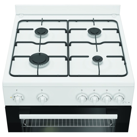 Indesit Cooker | I6G5KCW | Hob type Gas | Oven type Electric | White | Width 60 cm | Grilling | Depth 60 cm | 72 L