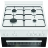 Indesit Cooker | I6G5KCW | Hob type Gas | Oven type Electric | White | Width 60 cm | Grilling | Depth 60 cm | 72 L
