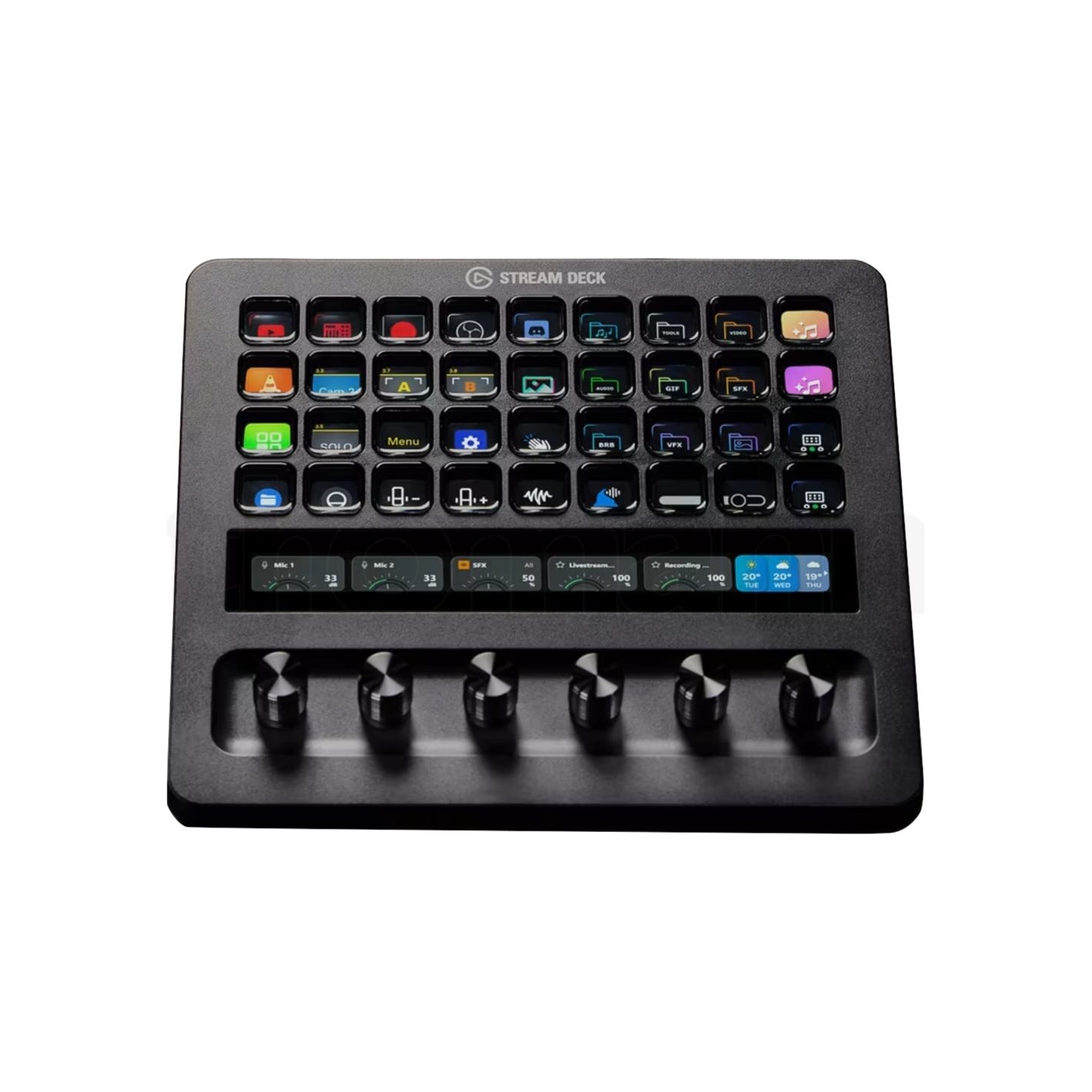 Elgato Stream Deck+ XL | Multi-touch controller | Black