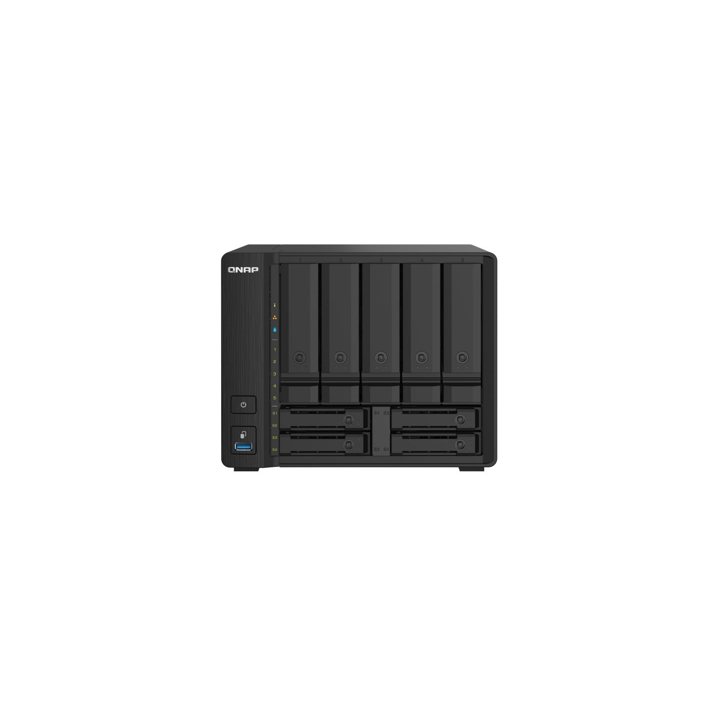 Qnap | 9-Bay QTS NAS | TS-932PX-4G | Up to 9 HDD/SSD Hot-Swap | AnnapurnaLabs Alpine | AL324 ARM Cortex-A57 Quad-Core | Processo