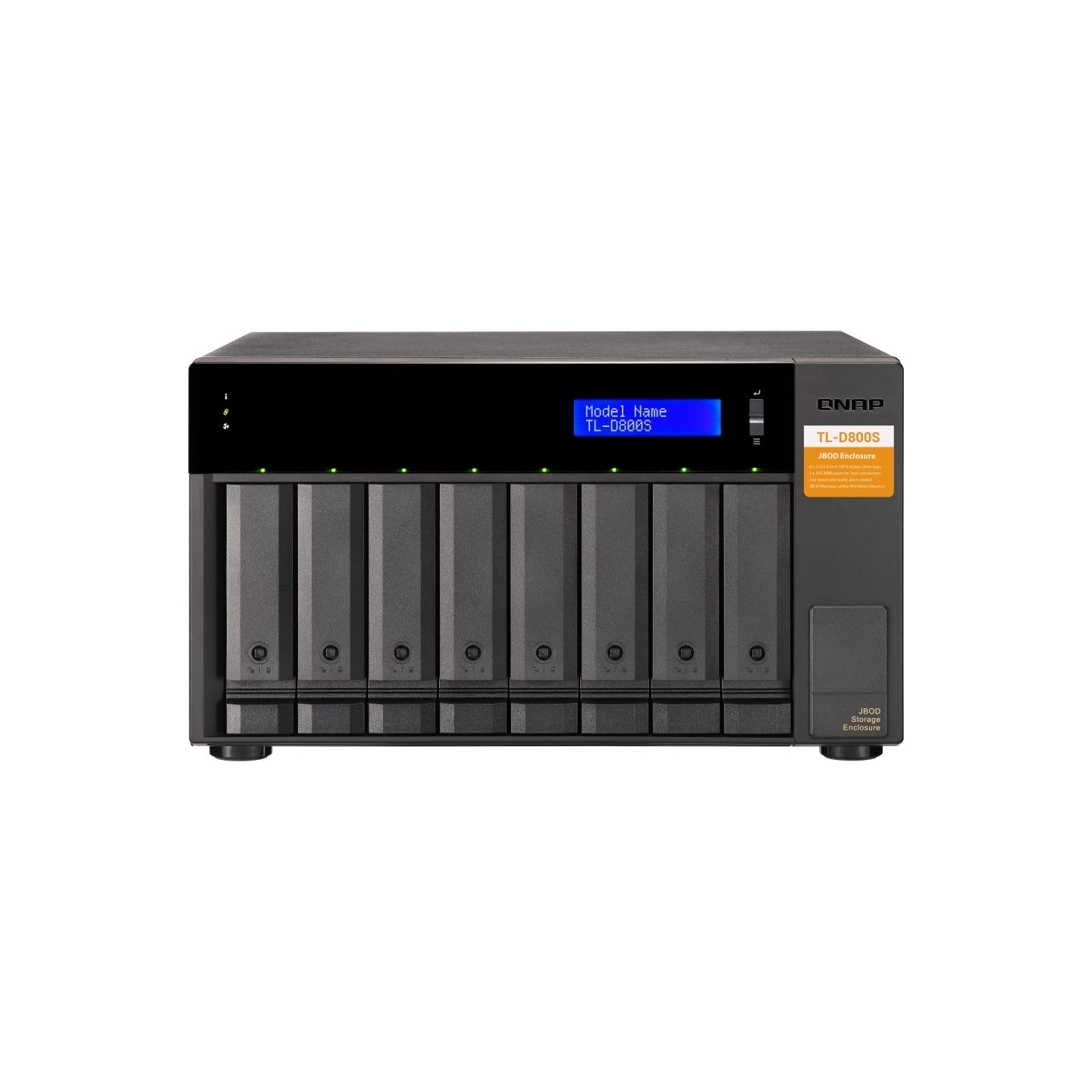 Qnap High-performance desktop SATA 6Gbps JBOD storage enclosure | TL-D800S