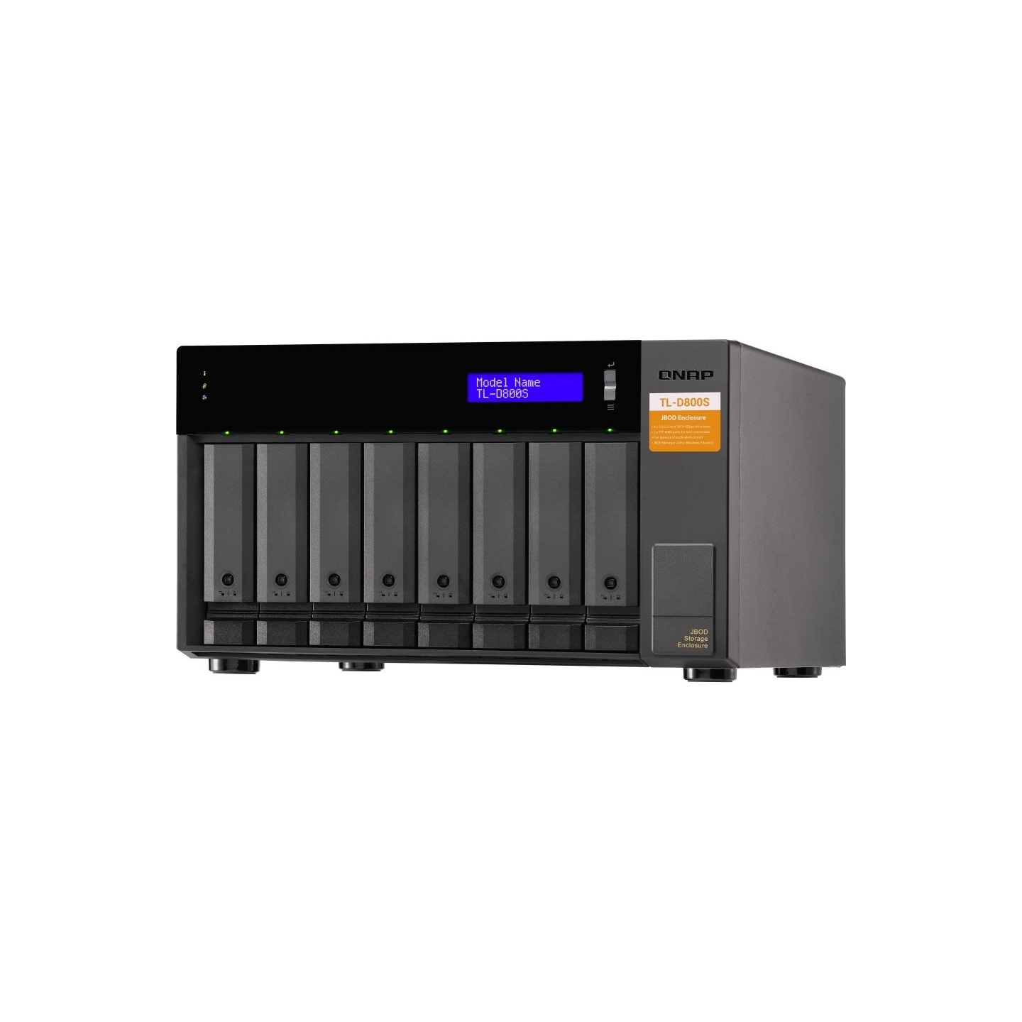 Qnap High-performance desktop SATA 6Gbps JBOD storage enclosure | TL-D800S