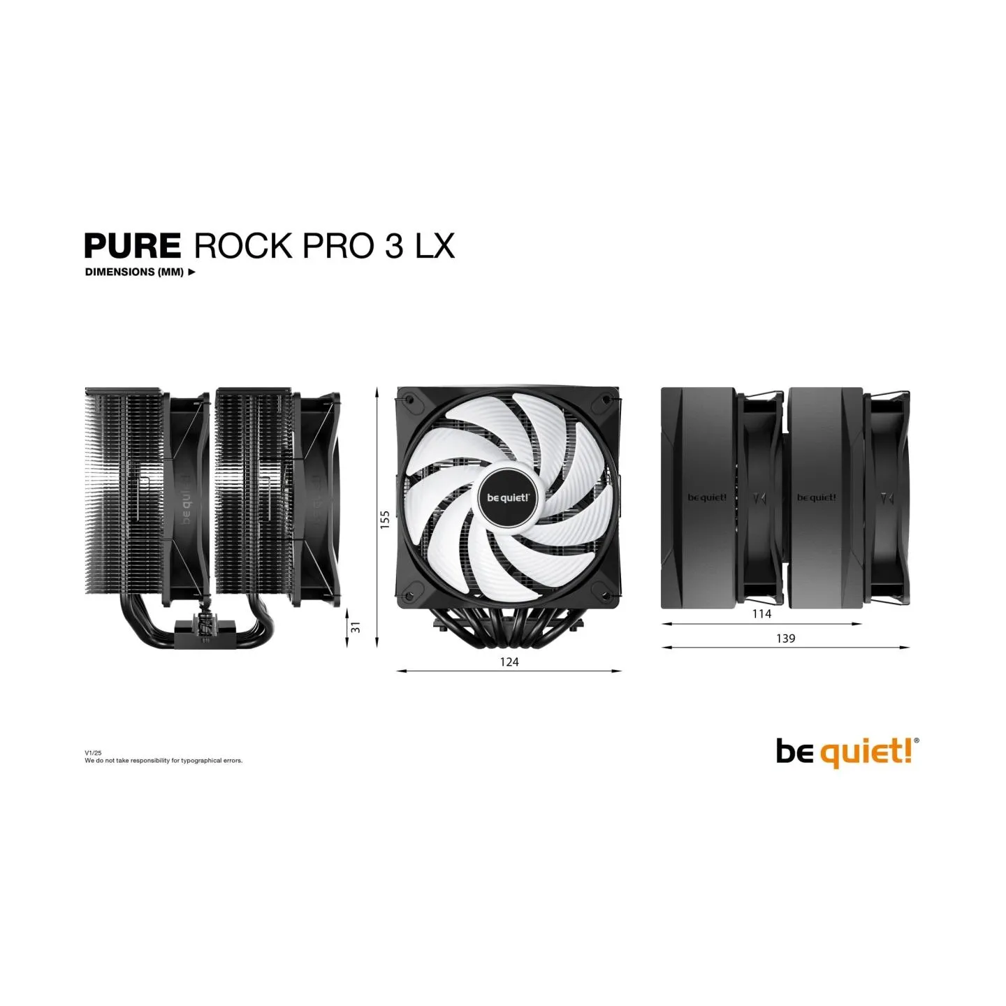Be Quiet CPU COOLER S_MULTI/PURE ROCK PR3LX BK043 BE QUIET