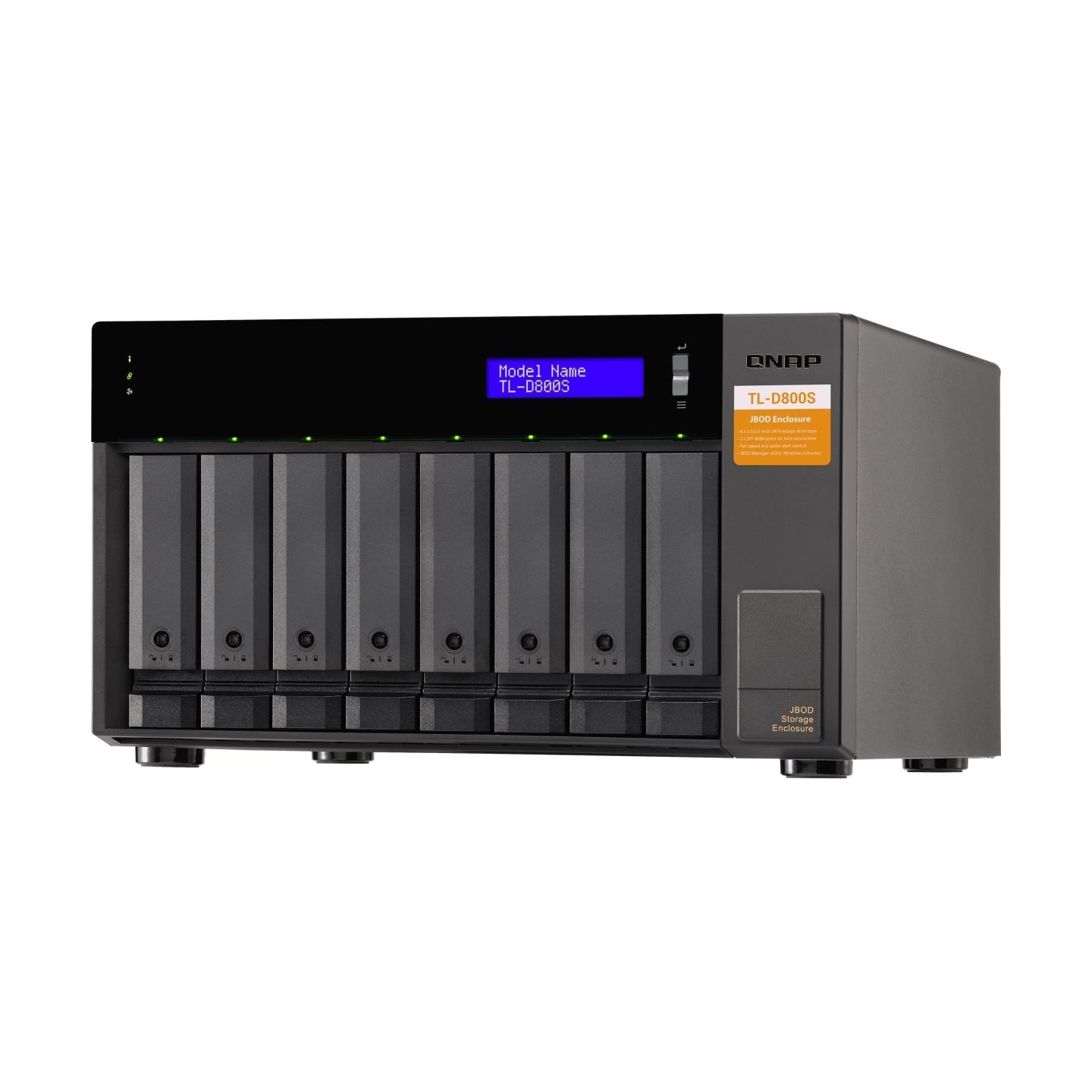 Qnap High-performance desktop SATA 6Gbps JBOD storage enclosure | TL-D800S