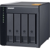 Qnap High-performance Desktop SATA 6Gbps JBOD Storage Enclosure | TL-D400S | Black