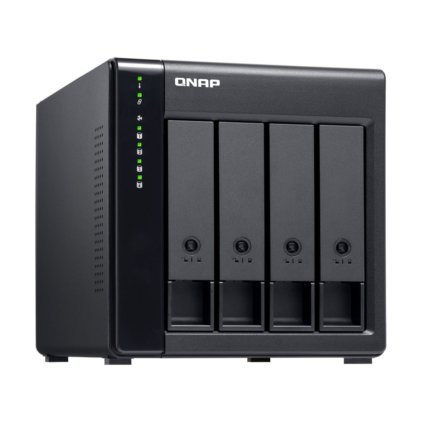 Qnap High-performance Desktop SATA 6Gbps JBOD Storage Enclosure | TL-D400S | Black