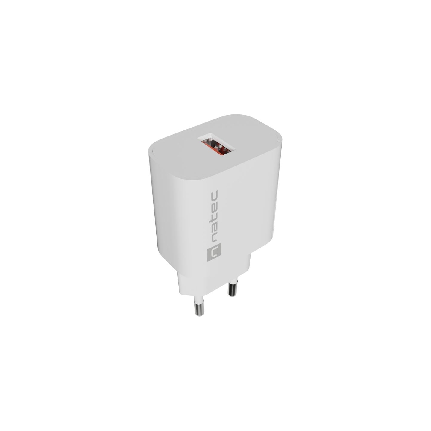 Natec Ribera USB Charger 1X USB-A 18W, White