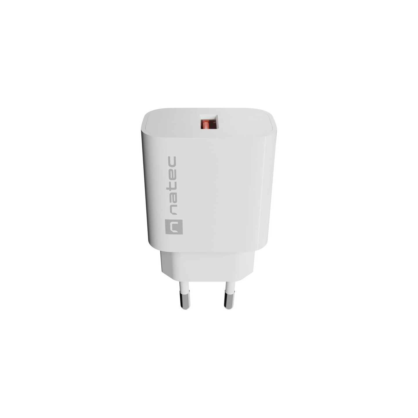 Natec Ribera USB Charger 1X USB-A 18W, White