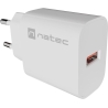Natec Ribera USB Charger 1X USB-A 18W, White