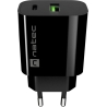 Natec Ribera USB Charger 1X USB-A + 1X USB-C 20W, Black