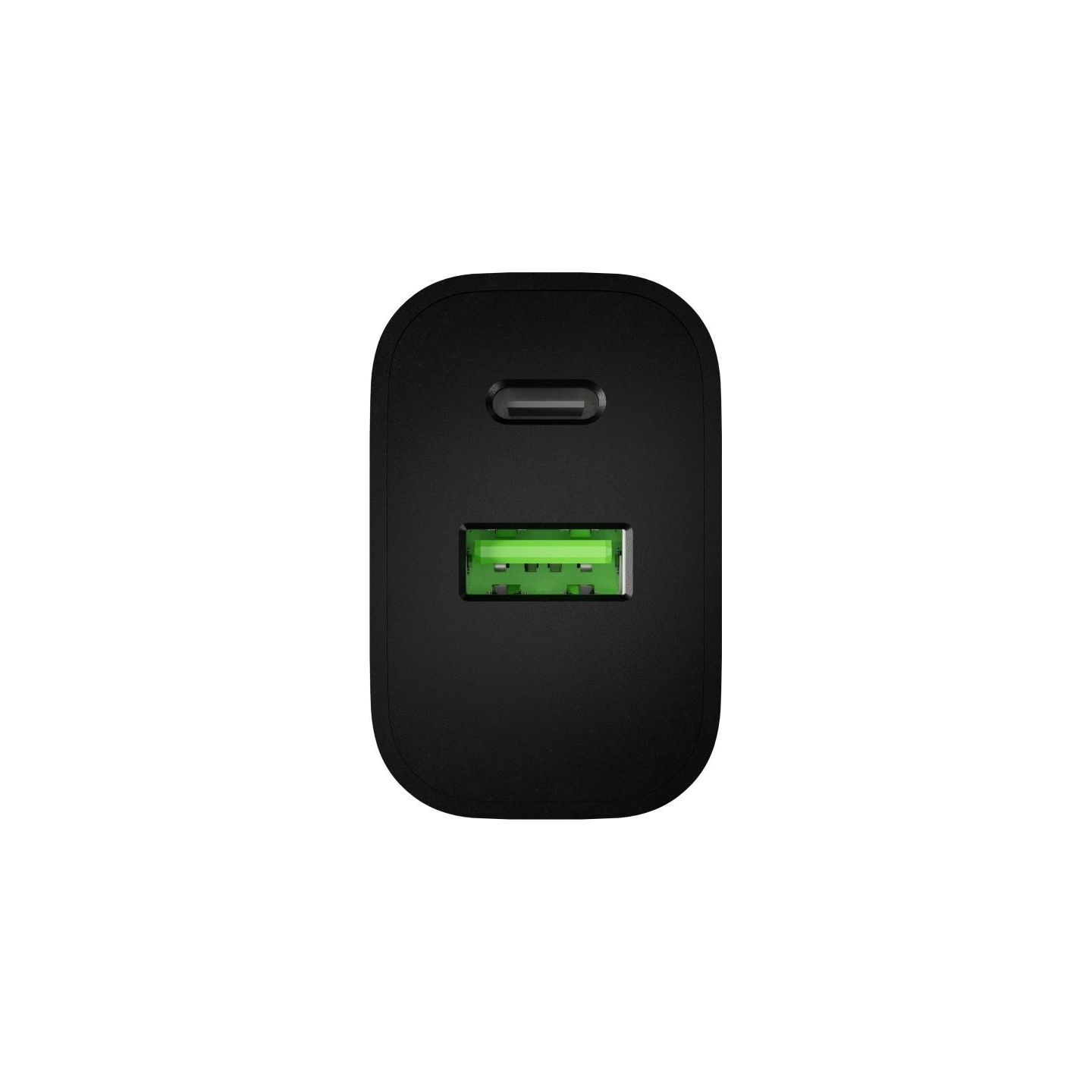 Natec Ribera USB Charger 1X USB-A + 1X USB-C 20W, Black