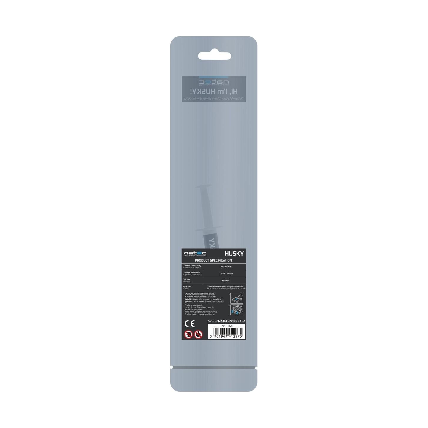 Natec Thermal Grease, Husky, 4 g | Natec | Thermal Grease 1.6ml/4g