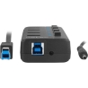 Natec USB 3.0 HUB, Mantis 2, 4-Port, On/Off with AC Adapter | Natec | 4 Port Hub With USB 3.0 | Mantis NHU-1557 | Black