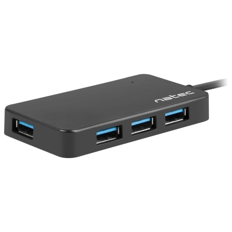 Natec | 4 Port Hub With USB 3.0 | Moth NHU-1342 | Black | 0.15 m