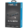 Natec | 4 Port Hub With USB 3.0 | Moth NHU-1342 | Black | 0.15 m