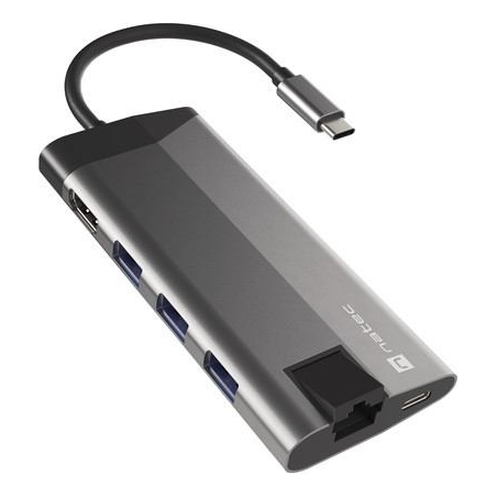 Natec | USB-C Multiport Adapter | NMP-1690 | Grey | USB Type-C | 0.15 m