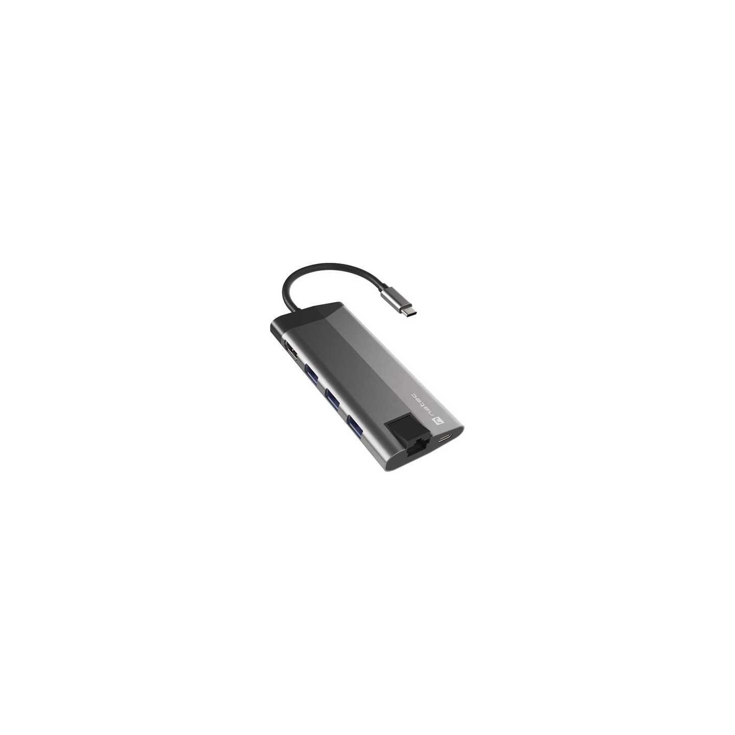 Natec | USB-C Multiport Adapter | NMP-1690 | Grey | USB Type-C | 0.15 m