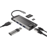 Natec | USB-C Multiport Adapter | NMP-1690 | Grey | USB Type-C | 0.15 m