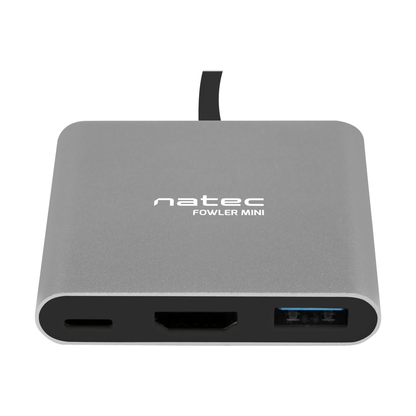 Natec Multi-Port Adapter, Fowler, USB-C, HDMI, USB 3.0 | Natec | USB-C Multiport Adapter | NMP-1607 | Grey | USB Type-C | 0.11 m