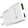Natec Ribera USB Charger Gan Slim USB 1X USB-A + 1X USB-C 20W | NUC-2376