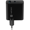 Natec Ribera USB Charger, 1x USB-A, 1x USB-C, 45 W | NUC-2143