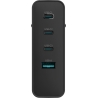 Natec Ribera USB Charger, 1x USB-A + 3x USB-C | NUC-2234